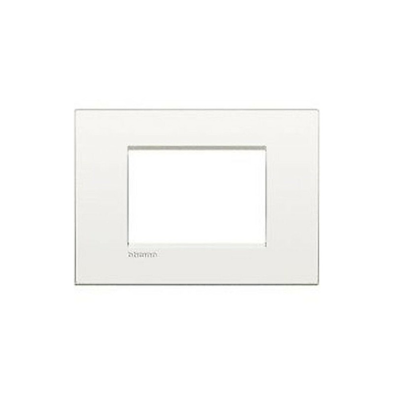 PLACCA BTICINO COLOR BIANCO OPALE 4 MODULI N4804OB LIGHT   NUOVO