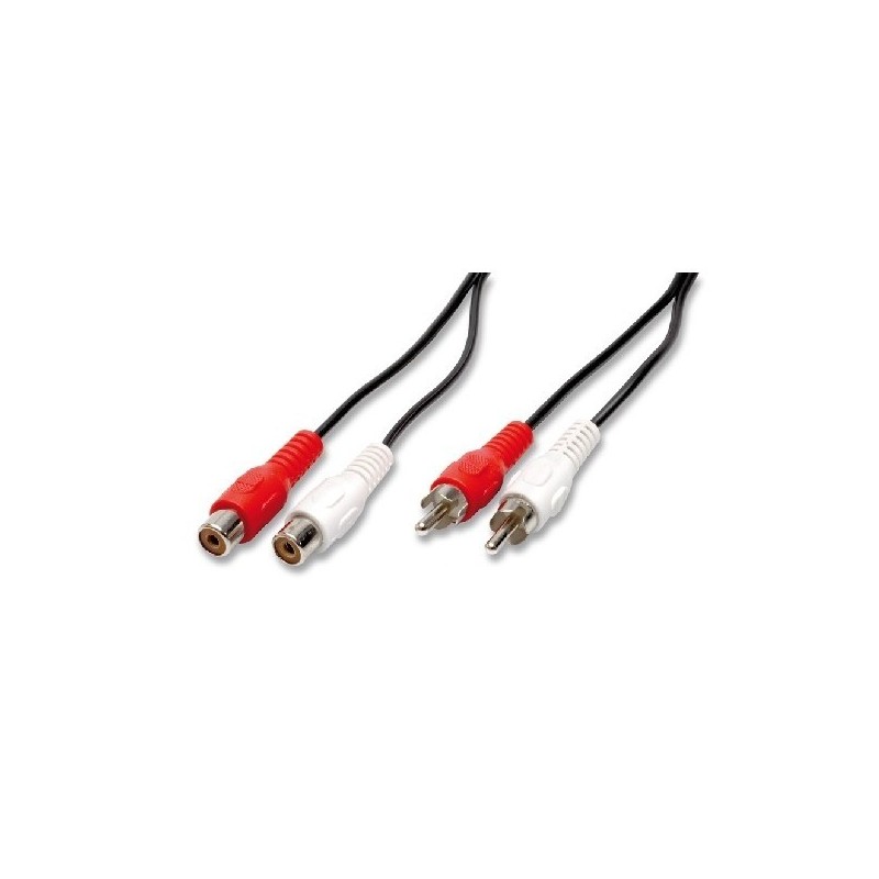 Cavo 2 spine rca maschio + 2 prese rca femmina - 1,5 mt   COD 3/003  NUOVO