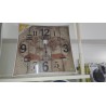 orologio da parete in legno VIRTIME quadrato 58x58cm "vintage 4"