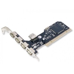 Scheda PCI 4 Porte USB Esterne + 1 Interna Chip NEC  D720101F1  NUOVO