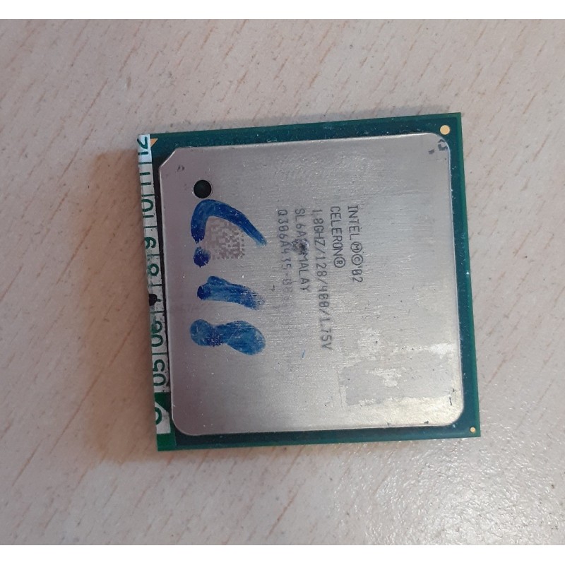 PROCESSORE CPU INTEL CELERON SL6A2  1.8 GHZ 128 / 400  SOCKET 478  USATO