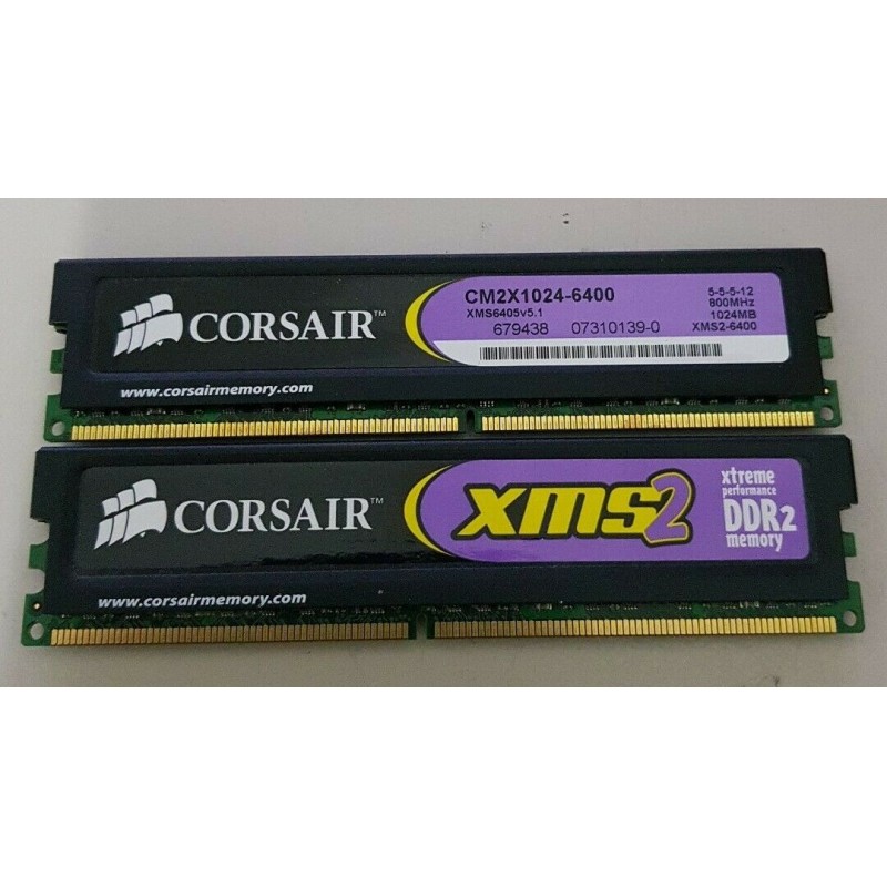Memoria Ram CORSAIR computer fisso CM2X1024 6400  ( 2GB)  Nuovo