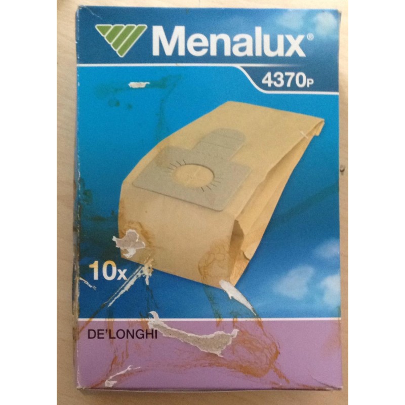 SACCHETTI ASPIRAPOLVERE MENALUX 4370P COMPATIBILE CON VARI MODELLI 10 PEZZI (COD 27588)  NUOVO