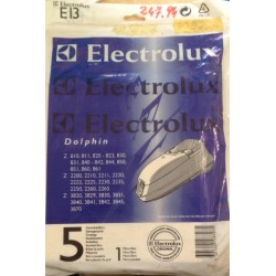 SACCHETTI ASPIRAPOLVERE ORIGINALE ELECTROLUX E13 DOLPHIN COMPATIBILE CON VARI MODELLI (COD 24794) 5 PEZZI  NUOVO