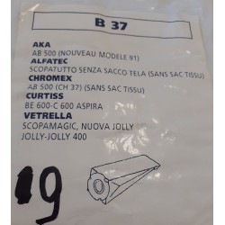 SACCHETTI ASPIRAPOLVERE MENALUX B37 COMPATIBILE CON VARI MODELLI DI ASPIRAPOLVERE (COD 189.86) 9 PEZZI  NUOVO