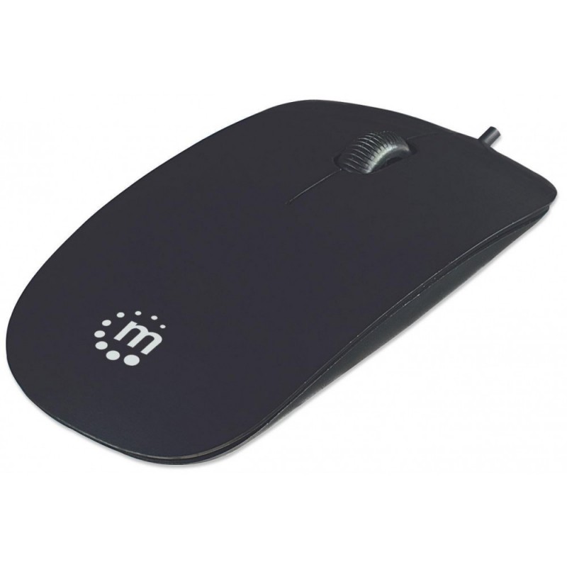 Mini Mouse Ottico USB Silhouette Cavo 1,2m Nero   NUOVO