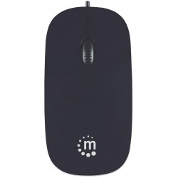 Mini Mouse Ottico USB Silhouette Cavo 1,2m Nero   NUOVO