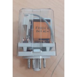 RELE' FINDER TYPE 60.12 10A 250V  AC1 BS3955  PT3 1979 24V AC    NUOVO