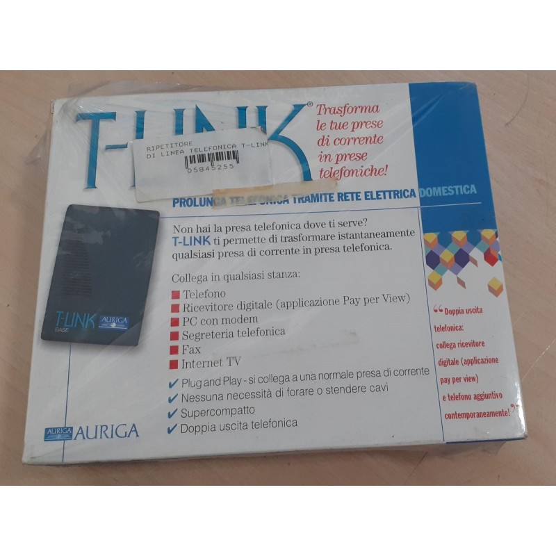 RIPETITORE DI LINEA TELEFONICA  T-Link  Base + T-Link Remote TL 8D5455  NUOVO