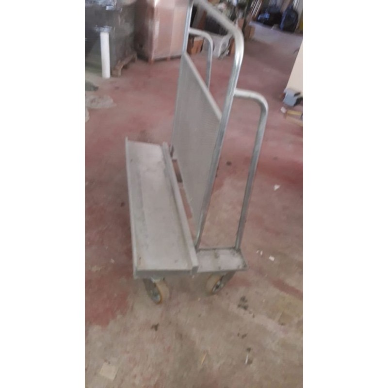 carrello pesante da cantiere con ruote porta lastre usato