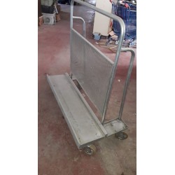 carrello pesante da cantiere con ruote porta lastre usato