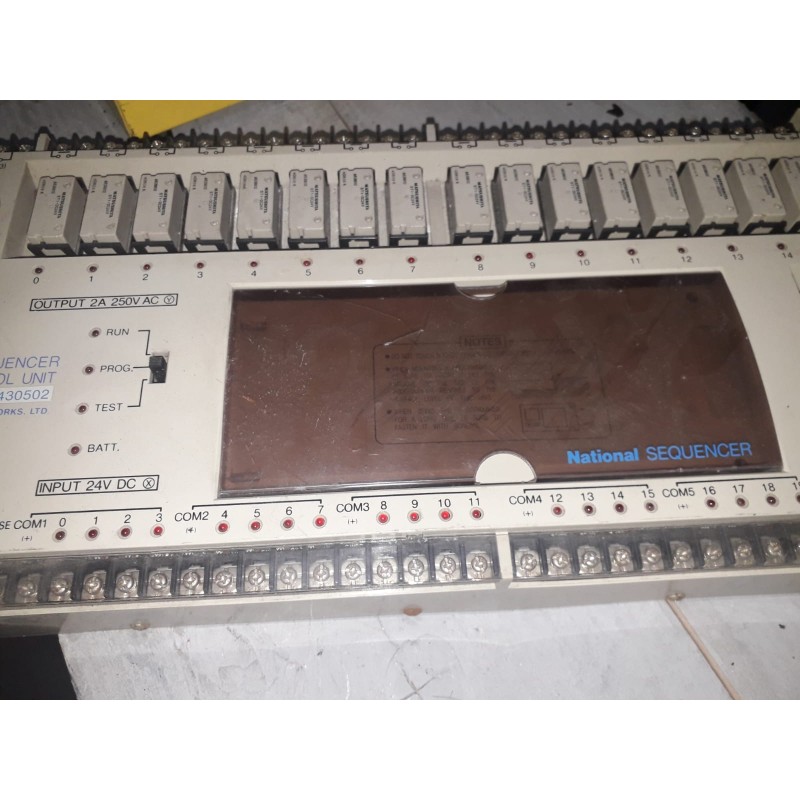 APL430502  NATIONAL SEQUENCER CONTROL UNIT PL40 relay APL430502 matsushita electric usato