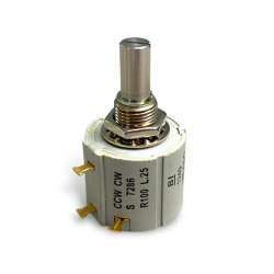 POTENZIOMETRO DI PRECISIONE A FILO 2W 100 ohm 10 Giri 7286