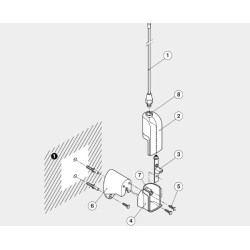 CAME 309TOP-A433N Antenna Accordata 433MHz con cavo RG58