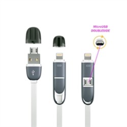 CAVO DOPPIO USB Apple iPhone E MICRO USB – FME 82878