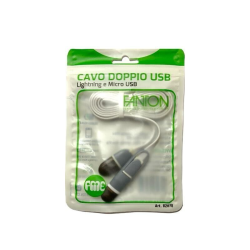 CAVO DOPPIO USB Apple iPhone E MICRO USB – FME 82878