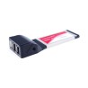 Adattatore ExpressCard/34 con 2 porte FireWire 400 e 1 porta USB2.0