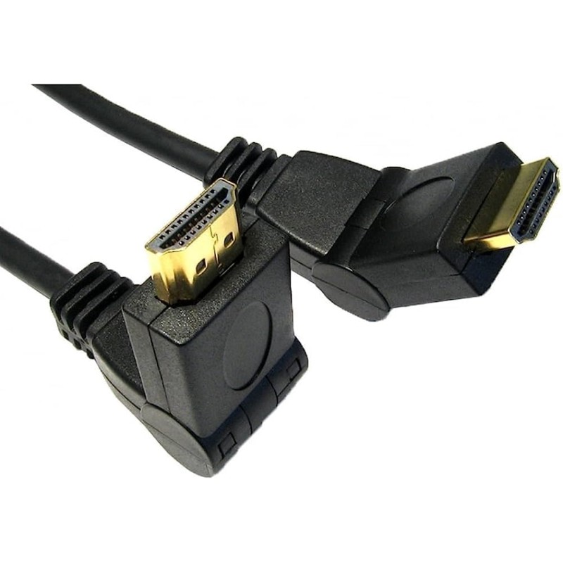 Cavo HDMI connettori rotanti 360° ad alta velocità con Ethernet Maschio 1,5 MT