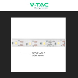 V-TAC VT-2835 STRISCIA LED 6W SMD 60 LED PANNELLO SOLARE E TELECOMANDO