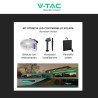V-TAC VT-2835 STRISCIA LED 6W SMD 60 LED PANNELLO SOLARE E TELECOMANDO