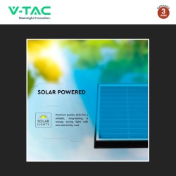 V-TAC VT-11031 2 LAMPADE LED COB DA GIARDINO 2X1,2W IP65 CON PANNELLO SOLARE