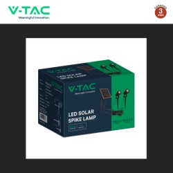 V-TAC VT-11031 2 LAMPADE LED COB DA GIARDINO 2X1,2W IP65 CON PANNELLO SOLARE