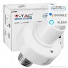 V-TAC SMART VT-5007 PORTALAMPADA PER LAMPADINE E27 WI-FI gestione via app