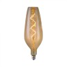 V-TAC VT-2272 LAMPADINA LED E27 4W B125 FILAMENTO SPIRALE IN VETRO AMBRATO