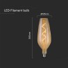 V-TAC VT-2272 LAMPADINA LED E27 4W B125 FILAMENTO SPIRALE IN VETRO AMBRATO
