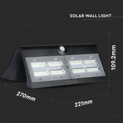 LAMPADA LED CON SENSORE E PANNELLO SOLARE V-TAC VT-767-7 7W IP65