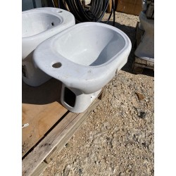 Bidet a terra Ceramica Bianco