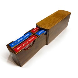 Cofanetto in legno con 4...