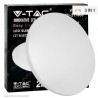 V-TAC GALLERY VT-8412 PLAFONIERA LED ROTONDA 12W SMD CHANGING COLOR CCT 3IN1 CON DRIVER