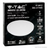 V-TAC GALLERY VT-8412 PLAFONIERA LED ROTONDA 12W SMD CHANGING COLOR CCT 3IN1 CON DRIVER