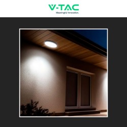 V-TAC VT-8630 PLAFONIERA LED ROTONDA 36W SMD IP44 COLORE NERO