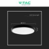V-TAC VT-8630 PLAFONIERA LED ROTONDA 36W SMD IP44 COLORE NERO