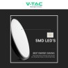 V-TAC VT-8630 PLAFONIERA LED ROTONDA 36W SMD IP44 COLORE NERO
