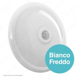 V-TAC PRO VT-13 PLAFONIERA LED DOME LIGHT 12W SMD CHIP SAMSUNG CON SENSORE PIR DI MOVIMENTO E CREPUSCOLARE