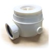 SIFONE PER PIATTO DOCCIA FORO Ø 40-14,5 CON TAPPO INOX