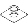 Geberit Accessori - Piastra di collegamento con copertura protettiva, rivestimento in PVC 388.124.28.1