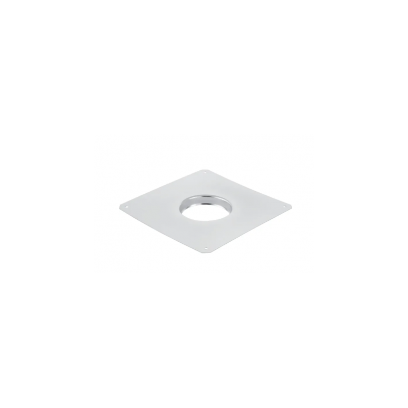 GEBERIT - BORDO PIATTO IN RAME STAGNATO 25X25 CM PER SIFONE A PAVIMENTO 388.123.24.1 con coperchio di protezione