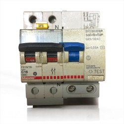 BTICINO Magnetotermico C16 - F81N/16 + Salvavita G43/32AC