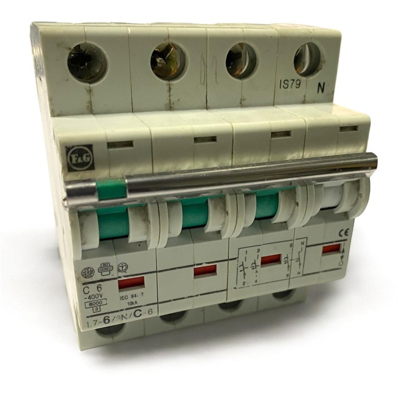 Interruttore Magnetotermico F&G C6 L7-6/N/C-6  400V 6000A (6 kA)