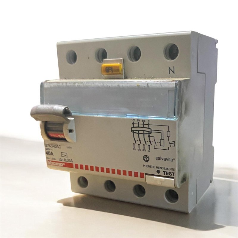 interruttore differenziale Salvavita modello Bticino G743/40AC