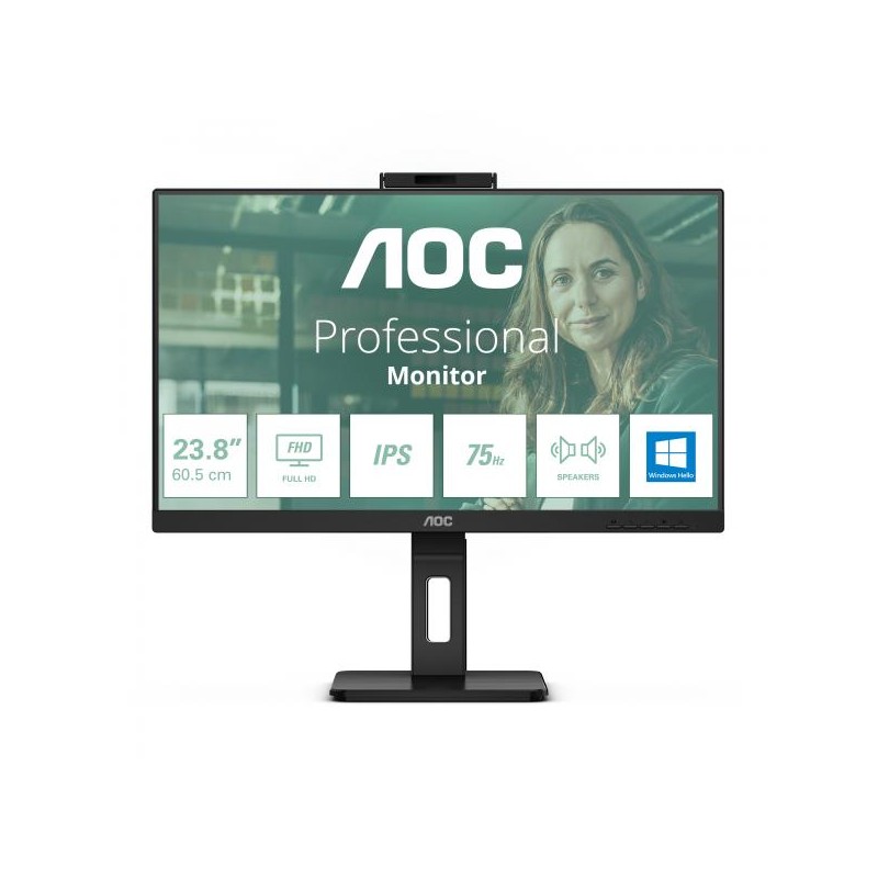 MON 24IPS FHD HDMI DP USBC MM 4XUSB PIVOT REG ALTEZZA WEBCAMERA