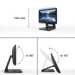 MON TOUCH 15,6TN VGA HDMI DP 10TOC DVI IP54 USB3.1 SMOOTHTOUCH 16:9 MM