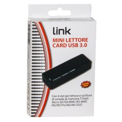 CARD READER ESTERNO USB 3.0 BK LINK MICRODSD/SD/MMC/MS/MSPRO/MSDUAL
