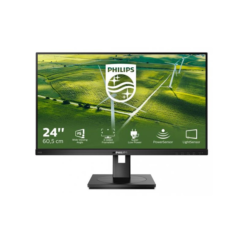 MON 24IPS VGA HDMI DP DVI MM PHILIPS 242B1G/00 REG ALT PIVOT