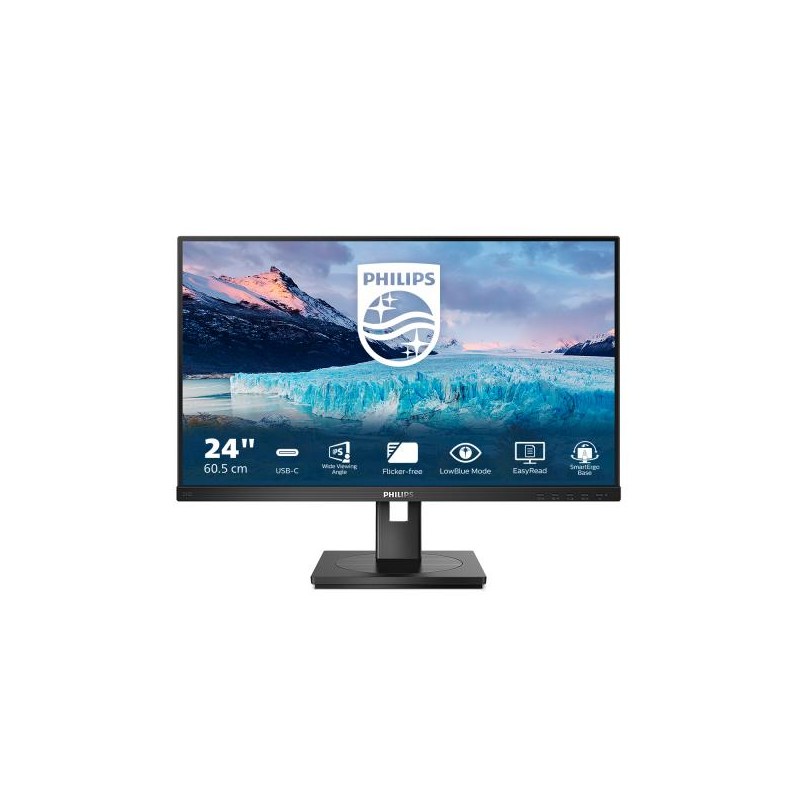 MON 23.8IPS HDMI DP USBC MM PHILIPS 243S1/00 PIVOT USB