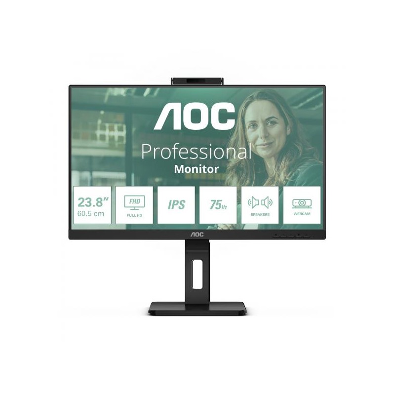 MON 23.8IPS FHD HDMI DP USB MM AOC 24P3QW WEBCAM REG ALTEZZA PIVOT